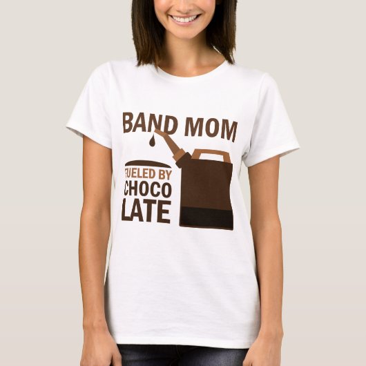 Band-Mama-(lustige) Schokolade T-Shirt (Vorderseite)