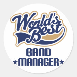 Band Manager-Geschenk Runder Aufkleber