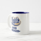 Band-Manager-Geschenk Zweifarbige Tasse (Vorderseite Links)