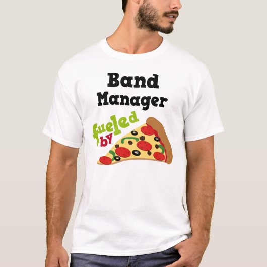 Band-Manager-(lustiges) Pizza-T-Shirt T-Shirt (Vorderseite)