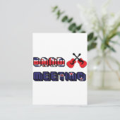 Band Meeting Murray Postkarte (Stehend Vorderseite)