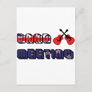 Band Meeting Murray Postkarte
