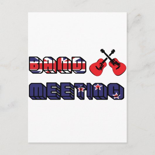 Band Meeting Murray Postkarte (Vorderseite)