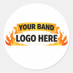 🎵 Band Merch Aufkleber Benutzerdefiniertes Band