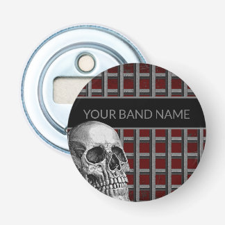 Band Merch Individuelle Name Skull Rock Metal Musi Flaschenöffner