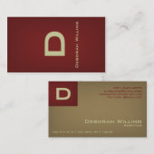 Band-Messing-Visitenkarte Visitenkarte (Vorne/Hinten)