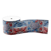 Band mit französischen Farben Modernes, abstraktes Ripsband (Spule)