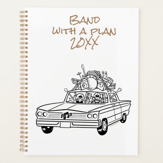 Band mit Plan 20XX Planer (Vorderseite)