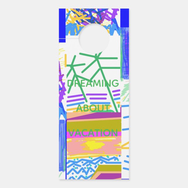 Band-Mitglieder Festivals Abstrakt Türanhänger (Vorderseite)