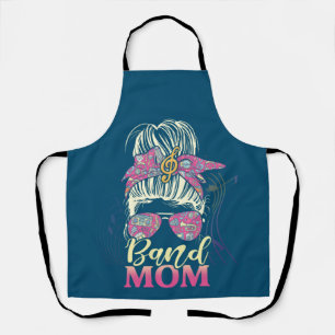 Band Mom Life Messy Bun Proud Band Mom Musical Schürze