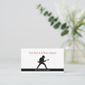 Band Musician Business Card Visitenkarte (Stehend Vorderseite)