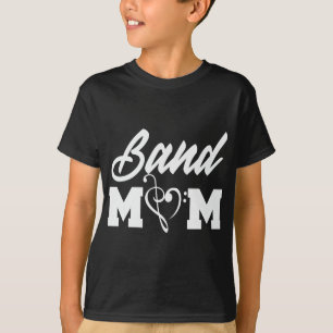 Band-Mutter-Herz Violinschlüssel und Bassschlüssel T-Shirt