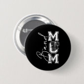 Band-Mutter-Leben Muttertag Band Mama-Marschierend Button (Vorne & Hinten)