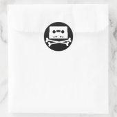 Band-n-Bones Runder Aufkleber (Tasche)