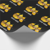 Band-nana Funny Fruit Banana Pun Dark BG Geschenkpapier (Ecke)