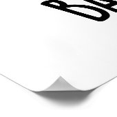 Band-nana Funny Fruit Banana Pun Poster (Ecke)