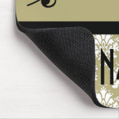 Band-oder Chor-personalisierter Musik-Damast Mousepad (Ecke)