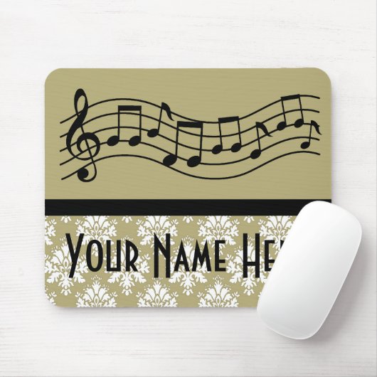 Band-oder Chor-personalisierter Musik-Damast Mousepad (Mit Mouse)