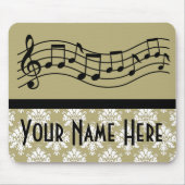 Band-oder Chor-personalisierter Musik-Damast Mousepad (Vorne)
