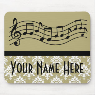 Band-oder Chor-personalisierter Musik-Damast Mousepad