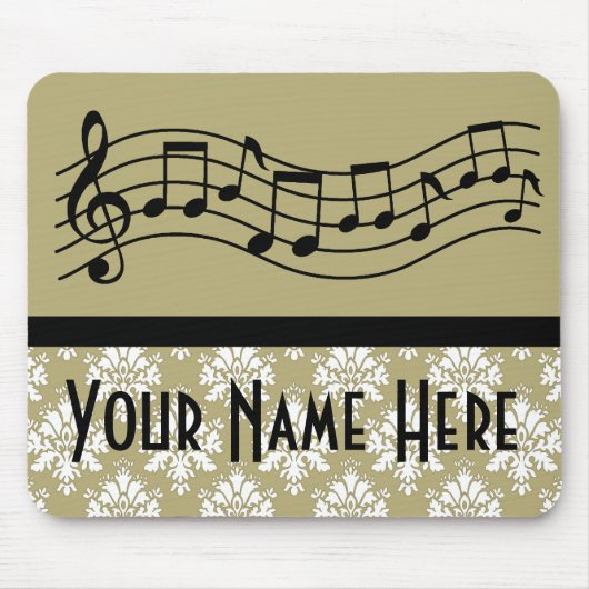 Band-oder Chor-personalisierter Musik-Damast Mousepad (Vorne)
