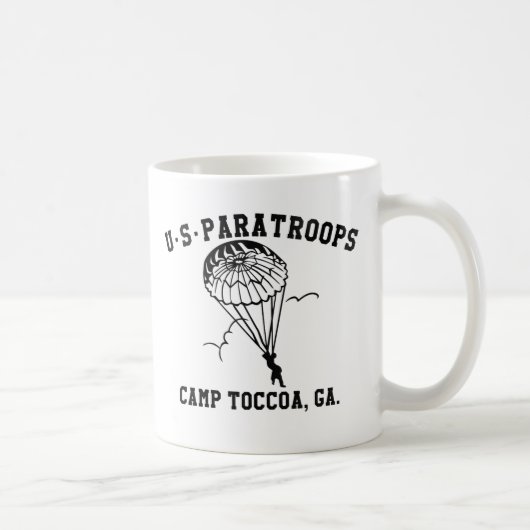 Band of Brothers Currahee US Paratrooper Toccoa Kaffeetasse (Rechts)