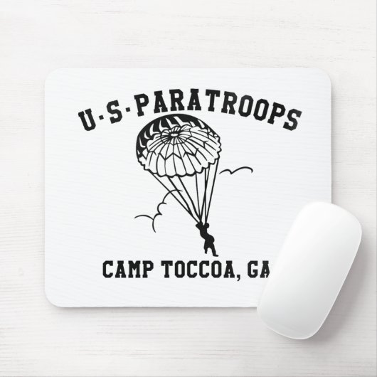 Band of Brothers Currahee US Paratrooper Toccoa Mousepad (Mit Mouse)