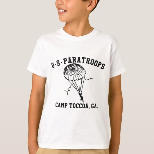 Band of Brothers Currahee US Paratrooper Toccoa T-Shirt (Vorderseite)
