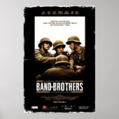 Band of Brothers movie poster featuring soldiers r (Vorne)
