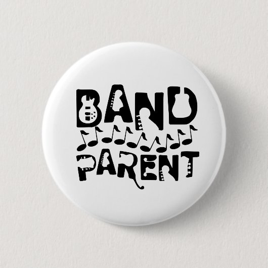Band Parent Musiknoten Button (Vorderseite)