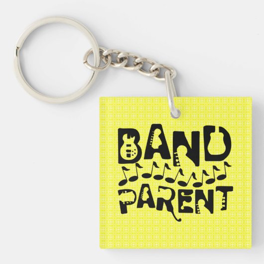 Band Parent Musiknoten Schlüsselanhänger (Vorderseite)