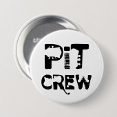 Band Pit Crew Musikalischer Text Button (Vorne & Hinten)