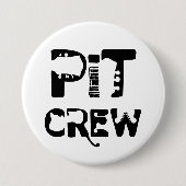 Band Pit Crew Musikalischer Text Button (Vorderseite)