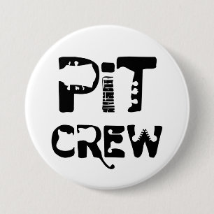 Band Pit Crew Musikalischer Text Button
