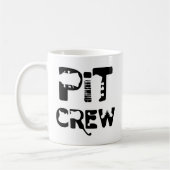 Band Pit Crew Musikalischer Text Kaffeetasse (Links)
