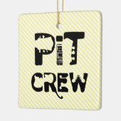 Band Pit Crew Musikalischer Text Keramikornament (Links)