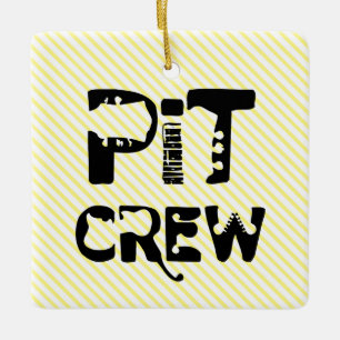 Band Pit Crew Musikalischer Text Keramikornament