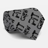 Band Pit Crew Musikalischer Text Krawatte (Gerollt)