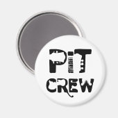 Band Pit Crew Musikalischer Text Magnet (Vorderseite/Rückseite)