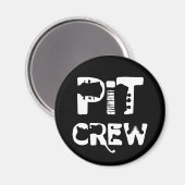 Band Pit Crew Musikalischer Text Magnet (Vorderseite/Rückseite)