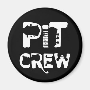 Band Pit Crew Musikalischer Text Magnet