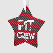 Band Pit Crew Musikalischer Text Ornament (Vorderseite)