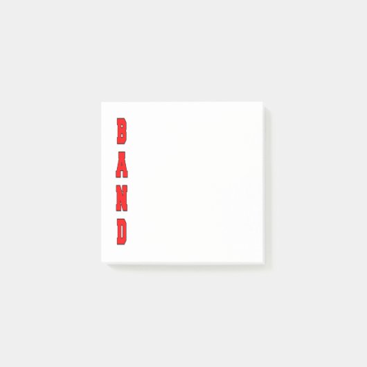 Band Post-it Klebezettel (Vorderseite)