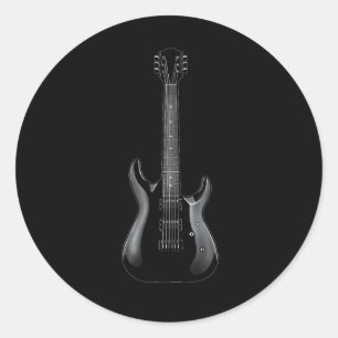 Band Rock and Roll Gitarre für Men Band T-Shirt 10 Runder Aufkleber