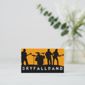 Band, Rock, Sänger - Performance-Unterhaltung Visitenkarte (Stehend Vorderseite)