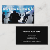 Band, Rock, Sänger - Performance-Unterhaltung Visitenkarte (Vorne/Hinten)