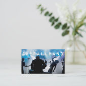 Band, Rock, Sänger - Performance-Unterhaltung Visitenkarte (Stehend Vorderseite)