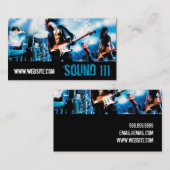 Band Rock Singers Performance Entertainment cool Visitenkarte (Vorne/Hinten)