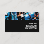 Band Rock Singers Performance Entertainment cool Visitenkarte (Rückseite)