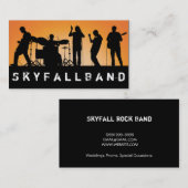 Band, Rock, Singers Performance Entertainment Visitenkarte (Vorne/Hinten)